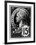 Postage Stamp Depicting Marianne, the Official Representation of the French Republic, circa 1893-null-Framed Giclee Print