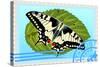 Postage Stamp With A Butterfly-GUARDING-OWO-Stretched Canvas