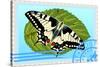 Postage Stamp With A Butterfly-GUARDING-OWO-Stretched Canvas