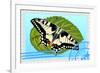 Postage Stamp With A Butterfly-GUARDING-OWO-Framed Premium Giclee Print