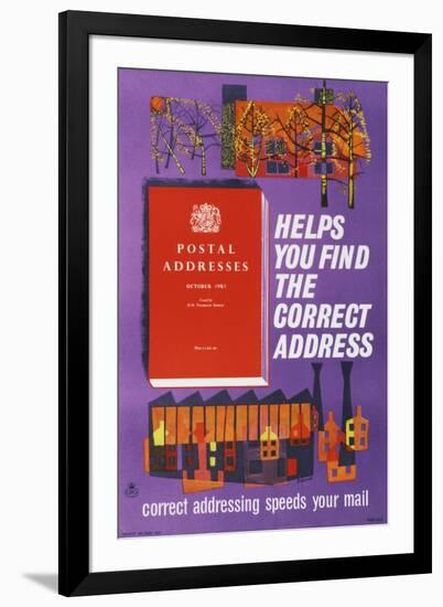 Postal Addresses Helps You Find the Correct Address-Peter Edwards-Framed Art Print