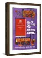 Postal Addresses Helps You Find the Correct Address-Peter Edwards-Framed Art Print