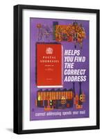 Postal Addresses Helps You Find the Correct Address-Peter Edwards-Framed Art Print