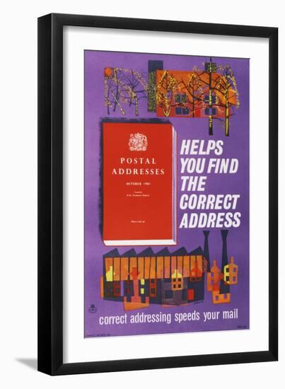 Postal Addresses Helps You Find the Correct Address-Peter Edwards-Framed Art Print