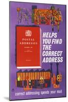Postal Addresses Helps You Find the Correct Address-Peter Edwards-Mounted Art Print
