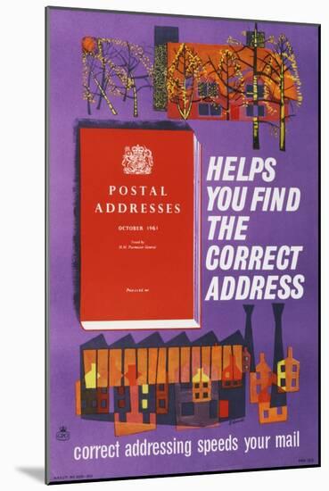 Postal Addresses Helps You Find the Correct Address-Peter Edwards-Mounted Art Print