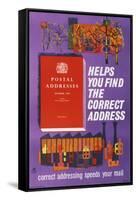 Postal Addresses Helps You Find the Correct Address-Peter Edwards-Framed Stretched Canvas