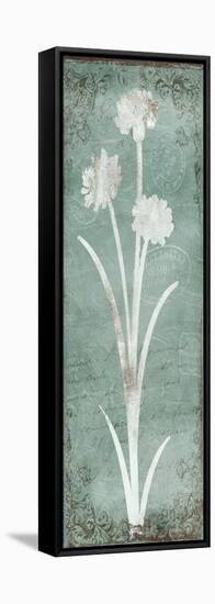 Postal Floral Silo-Jace Grey-Framed Stretched Canvas