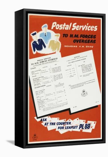 Postal Services to H.M. Forces Overseas-null-Framed Stretched Canvas