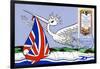 Postcard and Stamp from Lesotho Celebrating the Arrival of Prince William of Wales in 1982-null-Framed Giclee Print