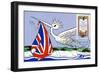 Postcard and Stamp from Lesotho Celebrating the Arrival of Prince William of Wales in 1982-null-Framed Giclee Print