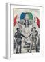 Postcard Celebrating the Alliance of France and Italy During the First World War, 1916-null-Framed Giclee Print