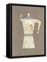 Postcard Coffee 1-Kimberly Allen-Framed Stretched Canvas