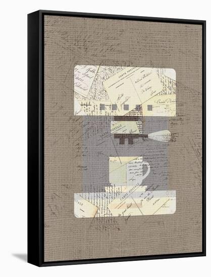 Postcard Coffee 3-Kimberly Allen-Framed Stretched Canvas