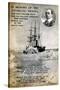 Postcard Commemorating Captain Scott's Ill-Fated Expedition to the South Pole, C1912-null-Stretched Canvas