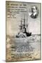 Postcard Commemorating Captain Scott's Ill-Fated Expedition to the South Pole, C1912-null-Mounted Giclee Print