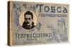 Postcard Created on Occasion of Premiere of Opera Tosca-Giacomo Puccini-Stretched Canvas