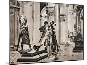 Postcard Created on Occasion of Premiere of Opera Tosca-Giacomo Puccini-Mounted Giclee Print