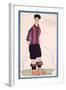 Postcard Depicting a Caricature of the Spanish Footballer Vicente Piera of Barcelona-Spanish School-Framed Giclee Print