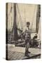 Postcard Depicting a Fisherman in Ostend-null-Stretched Canvas