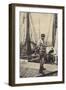 Postcard Depicting a Fisherman in Ostend-null-Framed Photographic Print