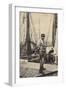 Postcard Depicting a Fisherman in Ostend-null-Framed Photographic Print