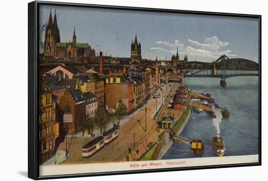 Postcard Depicting a General View of Cologne-null-Framed Photographic Print