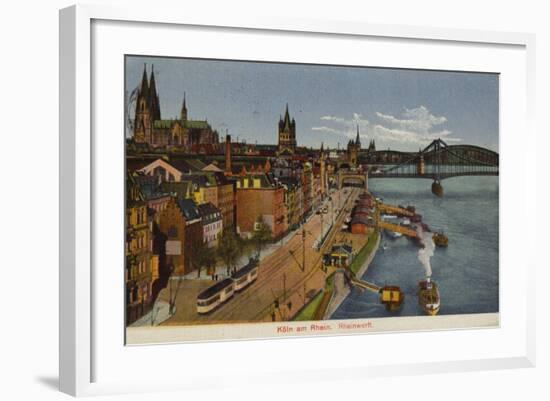 Postcard Depicting a General View of Cologne-null-Framed Photographic Print