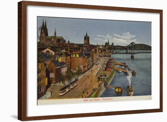 Postcard Depicting a General View of Cologne-null-Framed Photographic Print