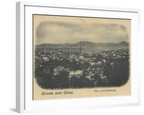 Postcard Depicting a General View of Graz-null-Framed Photographic Print