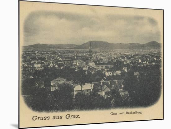 Postcard Depicting a General View of Graz-null-Mounted Photographic Print