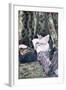 Postcard Depicting a Girl in a Brothel, Before 1914-null-Framed Giclee Print