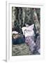 Postcard Depicting a Girl in a Brothel, Before 1914-null-Framed Premium Giclee Print