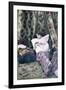 Postcard Depicting a Girl in a Brothel, Before 1914-null-Framed Premium Giclee Print