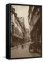 Postcard Depicting a Narrow Street Behind the Lamb-null-Framed Stretched Canvas