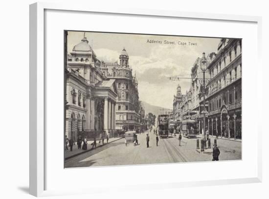 Postcard Depicting Adderley Street in Cape Town-null-Framed Photographic Print