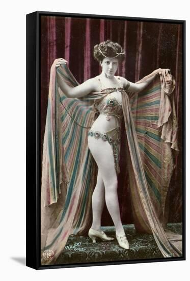 Postcard Depicting an Oriental Dancer-Stanislaus Walery-Framed Stretched Canvas