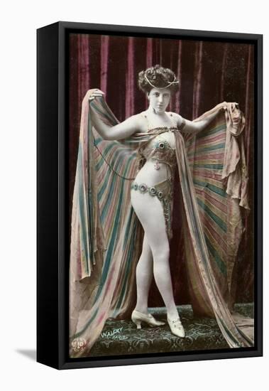 Postcard Depicting an Oriental Dancer-Stanislaus Walery-Framed Stretched Canvas