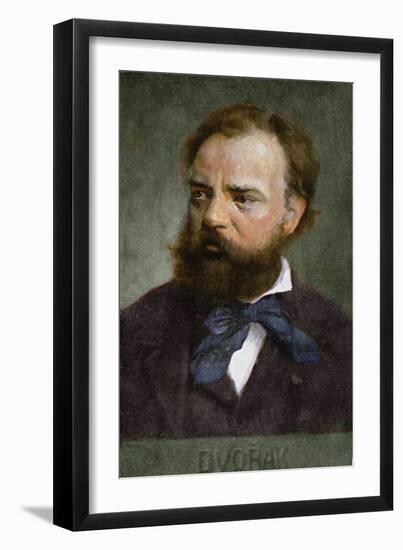 Postcard Depicting Antonin Dvorak Before 1914-null-Framed Giclee Print