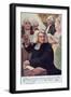 Postcard Depicting Johann Sebastian Bach-null-Framed Giclee Print