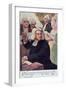 Postcard Depicting Johann Sebastian Bach-null-Framed Giclee Print