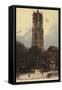 Postcard Depicting La Tour Saint-Jacques-null-Framed Stretched Canvas