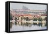 Postcard Depicting Mala Straha and Hradcany Castle, Prague, 1922-null-Framed Stretched Canvas