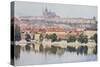 Postcard Depicting Mala Straha and Hradcany Castle, Prague, 1922-null-Stretched Canvas