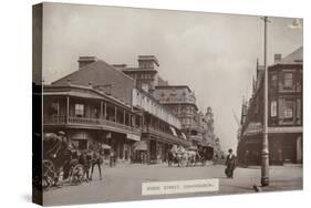 Postcard Depicting Rissik Street in Johannesburg-null-Stretched Canvas