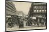 Postcard Depicting Rue Saint-Lazare in Paris, C.1900 (Photolitho)-French Photographer-Mounted Giclee Print