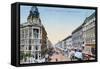 Postcard Depicting the Avenue Andrassy in Budapest, Hungary, 1913-null-Framed Stretched Canvas