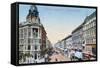 Postcard Depicting the Avenue Andrassy in Budapest, Hungary, 1913-null-Framed Stretched Canvas