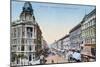 Postcard Depicting the Avenue Andrassy in Budapest, Hungary, 1913-null-Mounted Giclee Print