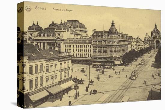 Postcard Depicting the Avenue De Keyser-null-Stretched Canvas